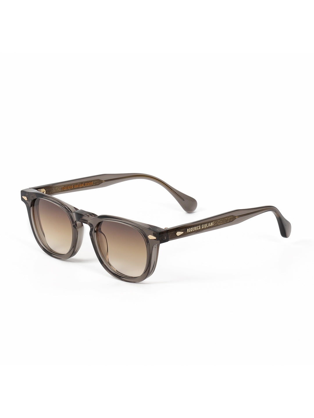 RODERICO GIULIANI BROWN ACETATE FRAME BROWN TAC POLARISED LENS MEN'S SUNGLASS MABR-1102