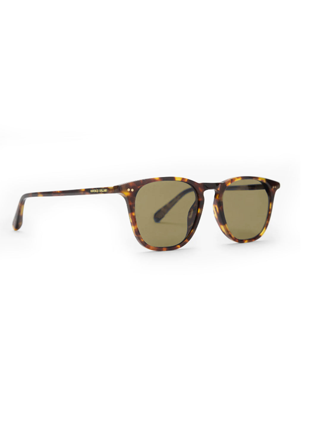 RODERICO GIULIANI TORTOISE ACETATE FRAME BROWN TAC POLARISED LENS MEN'S SUNGLASS MABR-5102