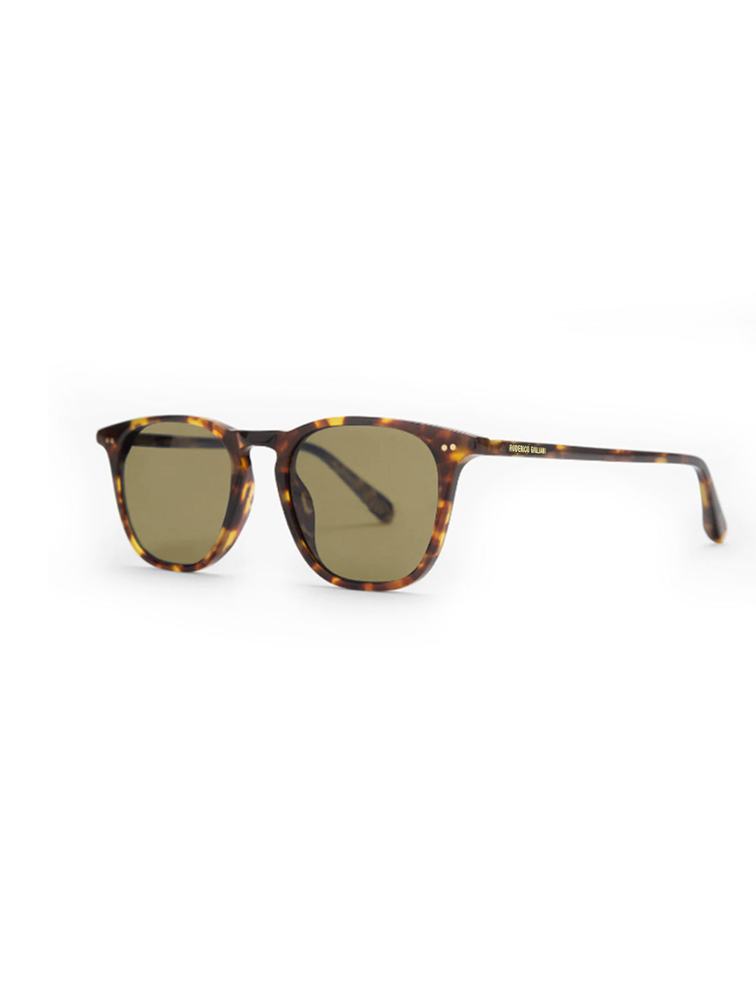 RODERICO GIULIANI TORTOISE ACETATE FRAME BROWN TAC POLARISED LENS MEN'S SUNGLASS MABR-5102