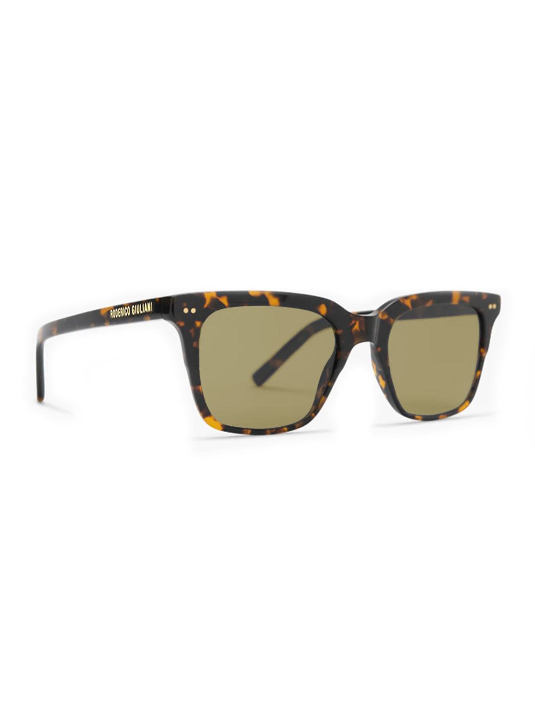 RODERICO GIULIANI TORTOISE ACETATE FRAME BROWN TAC POLARISED LENS MEN'S SUNGLASS MABR-5302