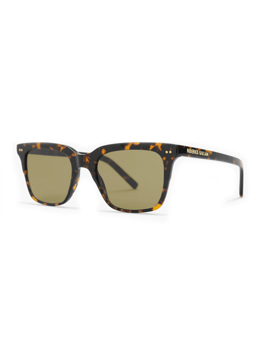 RODERICO GIULIANI TORTOISE ACETATE FRAME BROWN TAC POLARISED LENS MEN'S SUNGLASS MABR-5302