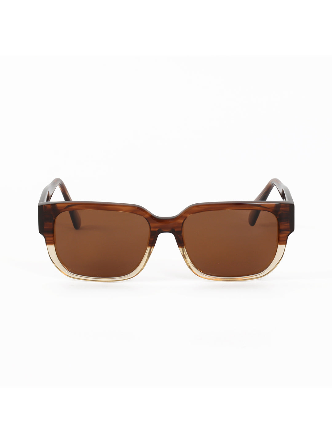 RODERICO GIULIANI BROWN GRADIENT ACETATE FRAME BROWN TAC POLARISED LENS MEN'S SUNGLASS MABR-5802