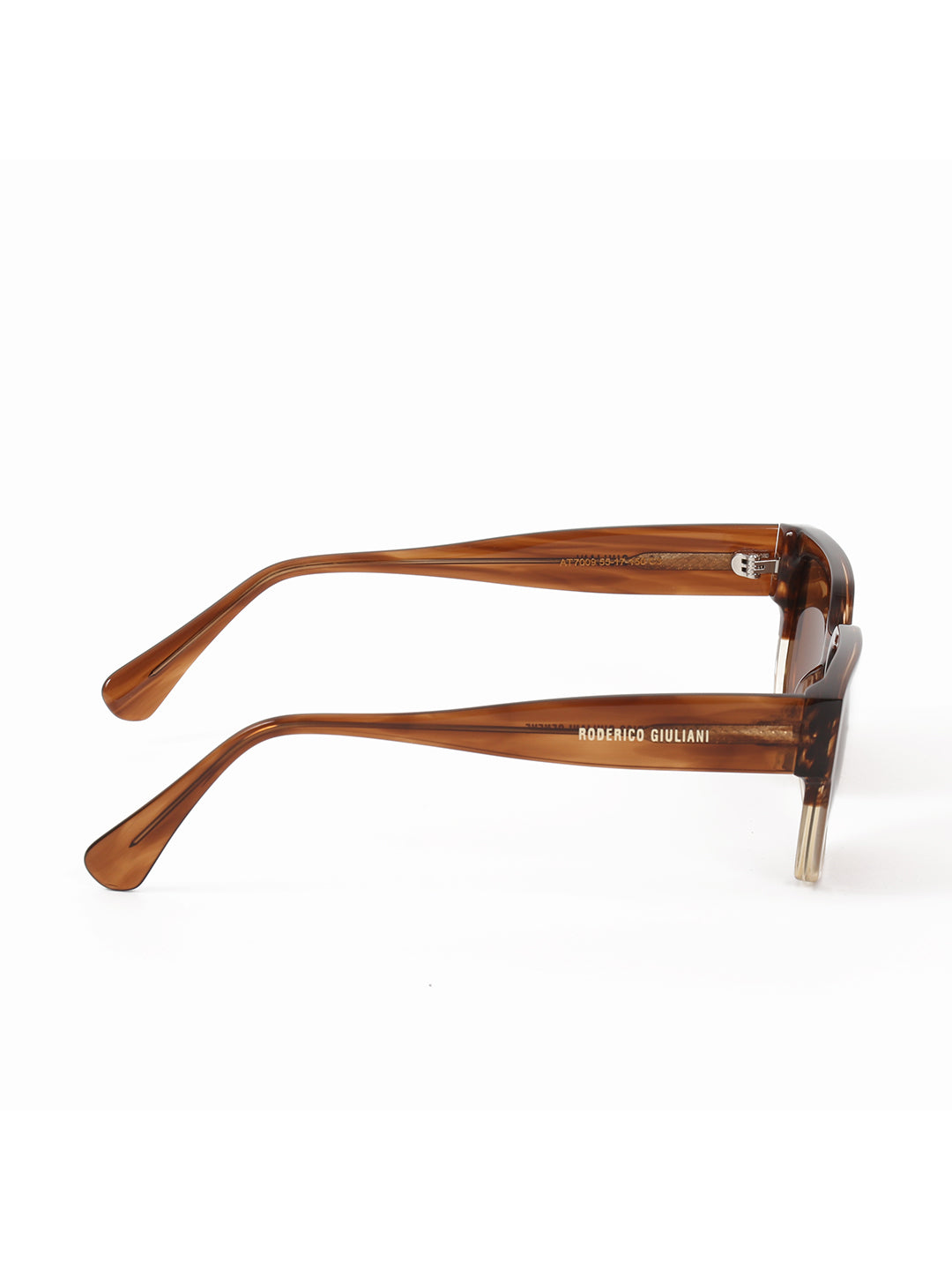 RODERICO GIULIANI BROWN GRADIENT ACETATE FRAME BROWN TAC POLARISED LENS MEN'S SUNGLASS MABR-5802