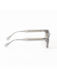 White Acetate Frame Brown Polarised Men's Sunglasses