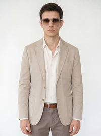 White Acetate Frame Brown Polarised Men's Sunglasses