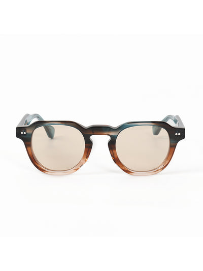 Multi Colour Acetate Frame Brown Polarised Men's Sunglasses
