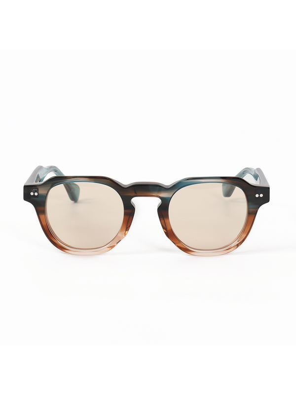 Multi Colour Acetate Frame Brown Polarised Men's Sunglasses