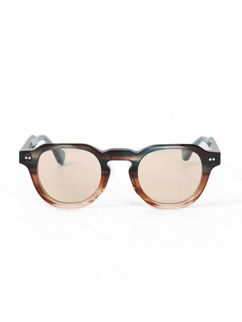 Multi Colour Acetate Frame Brown Polarised Men's Sunglasses