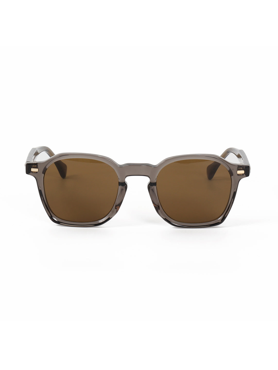 Brown Acetate Frame Brown Polarised Men's Sunglasses