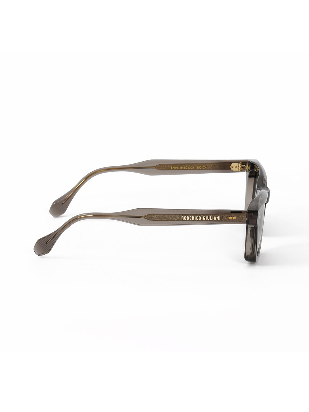 Brown Acetate Frame Green Polarised Men's Sunglasses