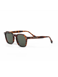 Tortoise Acetate Frame Green Polarised Men's Sunglasses