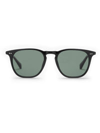 Black Acetate Frame Green Polarised Men's Sunglasses