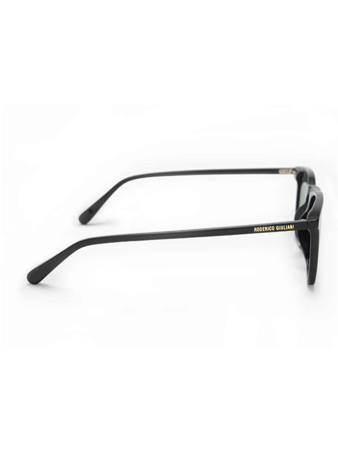 Black Acetate Frame Green Polarised Men's Sunglasses