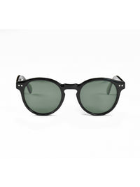 Black Acetate Frame Green Polarised Men's Sunglasses