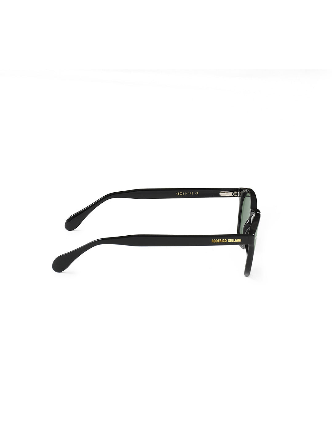 Black Acetate Frame Green Polarised Men's Sunglasses