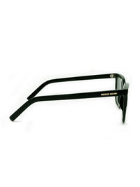 Black Acetate Frame Green Polarised Men's Sunglasses