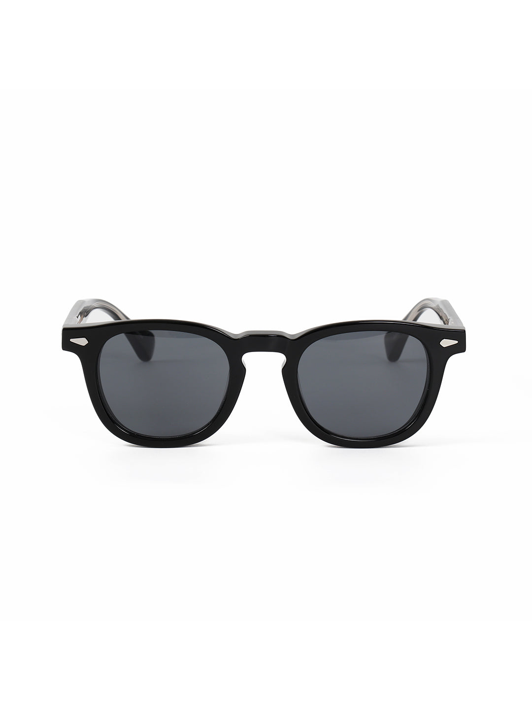 Black Acetate Frame Grey Polarised Men's Sunglasses