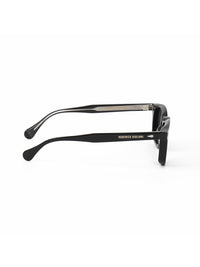 Black Acetate Frame Grey Polarised Men's Sunglasses