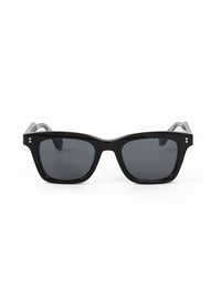 Black Acetate Frame Grey Polarised Men's Sunglasses