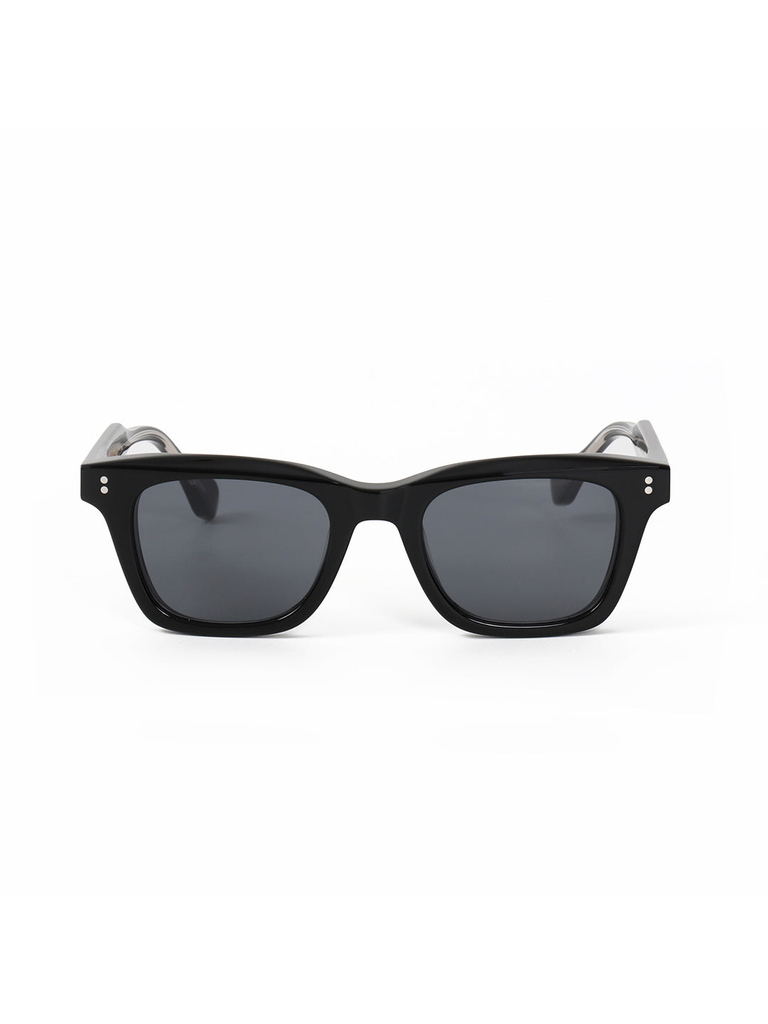 Black Acetate Frame Grey Polarised Men's Sunglasses