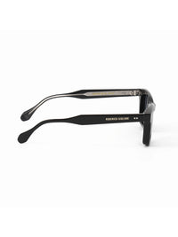 Black Acetate Frame Grey Polarised Men's Sunglasses