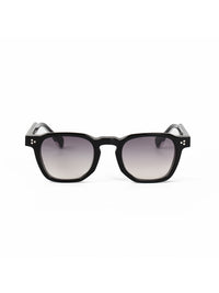 Black Acetate Frame Grey Polarised Men's Sunglasses