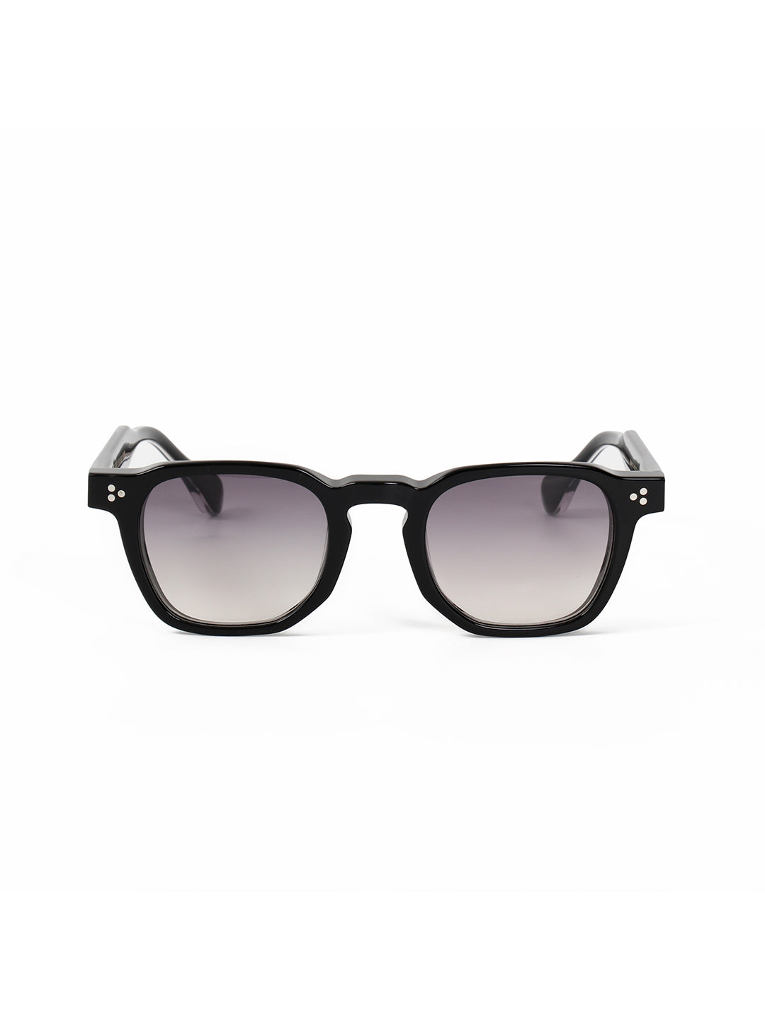 Black Acetate Frame Grey Polarised Men's Sunglasses