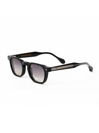 Black Acetate Frame Grey Polarised Men's Sunglasses