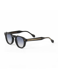 Black Acetate Frame Grey Polarised Men's Sunglasses