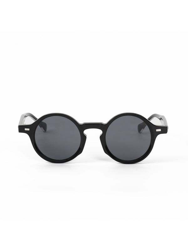 Black Acetate Frame Grey Polarised Men's Sunglasses