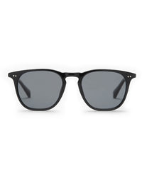 Black Acetate Frame Grey Polarised Men's Sunglasses