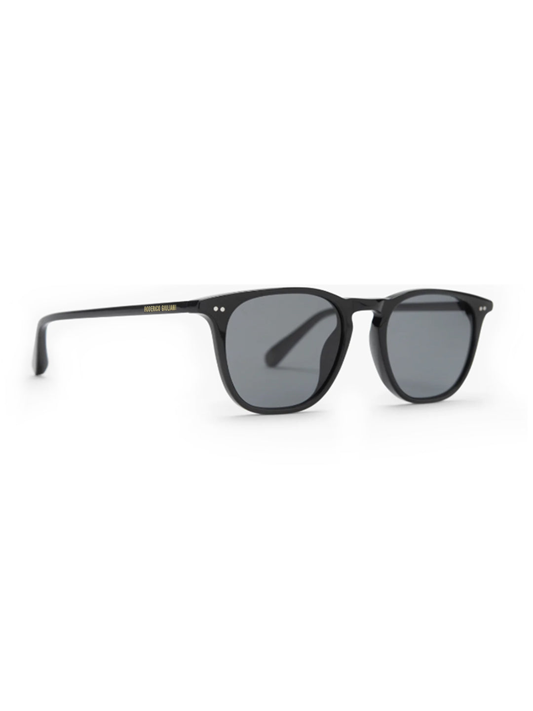 Black Acetate Frame Grey Polarised Men's Sunglasses
