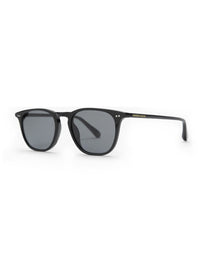 Black Acetate Frame Grey Polarised Men's Sunglasses