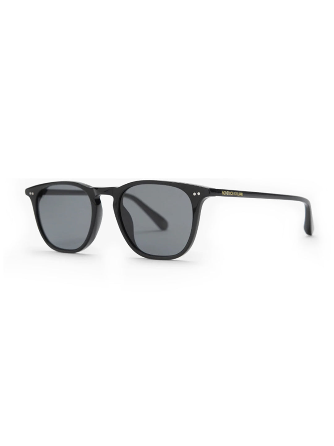Black Acetate Frame Grey Polarised Men's Sunglasses