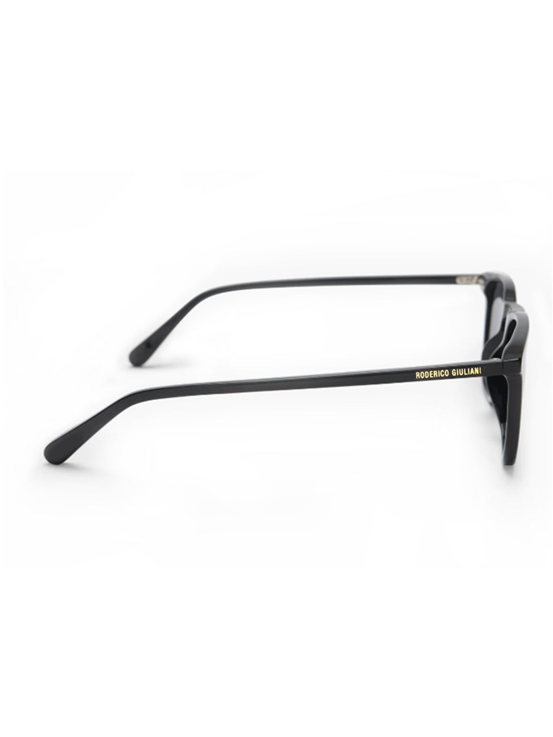 Black Acetate Frame Grey Polarised Men's Sunglasses