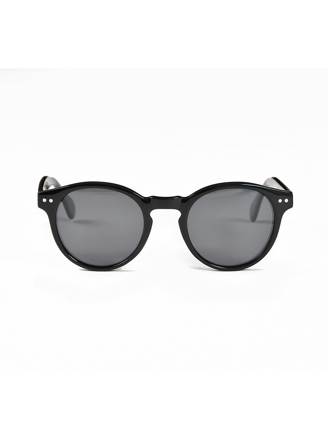 Black Acetate Frame Grey Polarised Men's Sunglasses