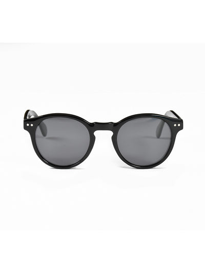 Black Acetate Frame Grey Polarised Men's Sunglasses