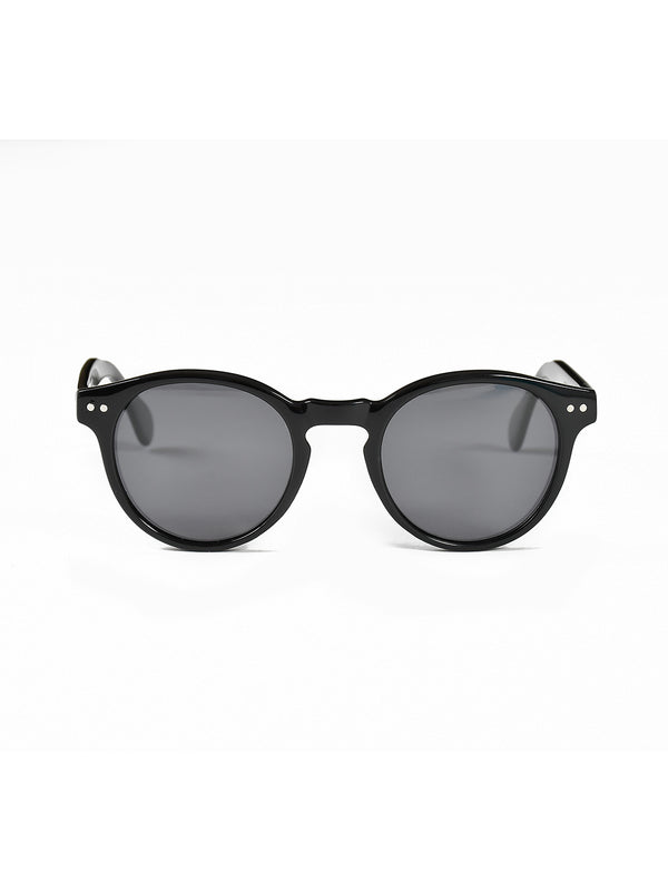 Black Acetate Frame Grey Polarised Men's Sunglasses