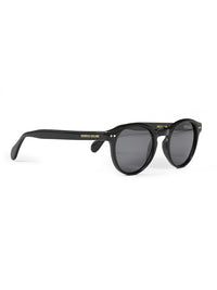 Black Acetate Frame Grey Polarised Men's Sunglasses