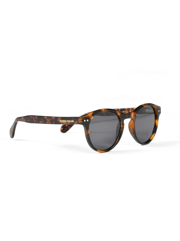 Tortoise Acetate Frame Grey Polarised Men's Sunglasses