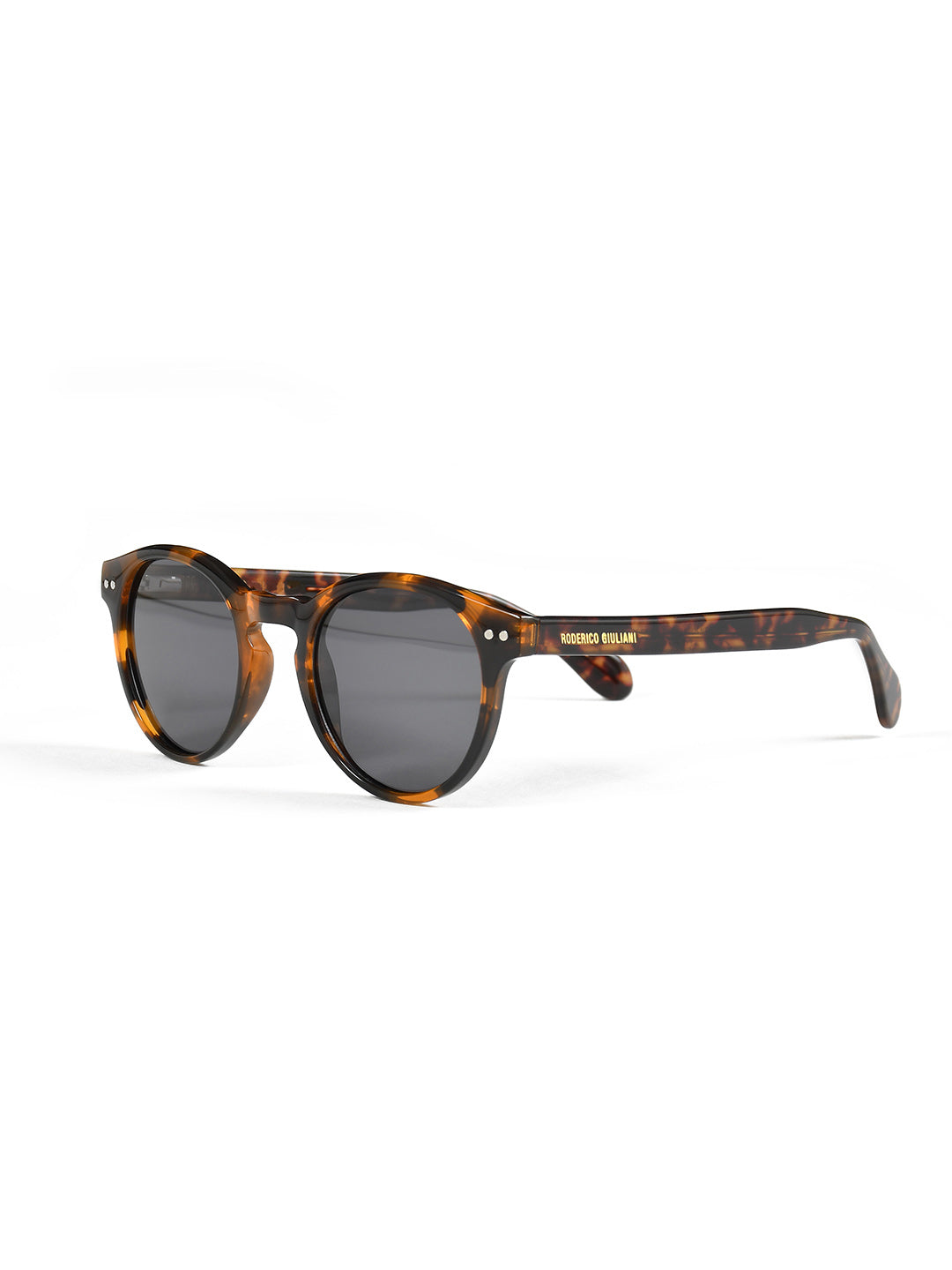 Tortoise Acetate Frame Grey Polarised Men's Sunglasses