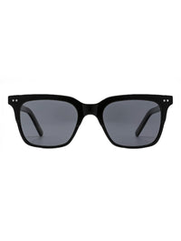 Black Acetate Frame Grey Polarised Men's Sunglasses