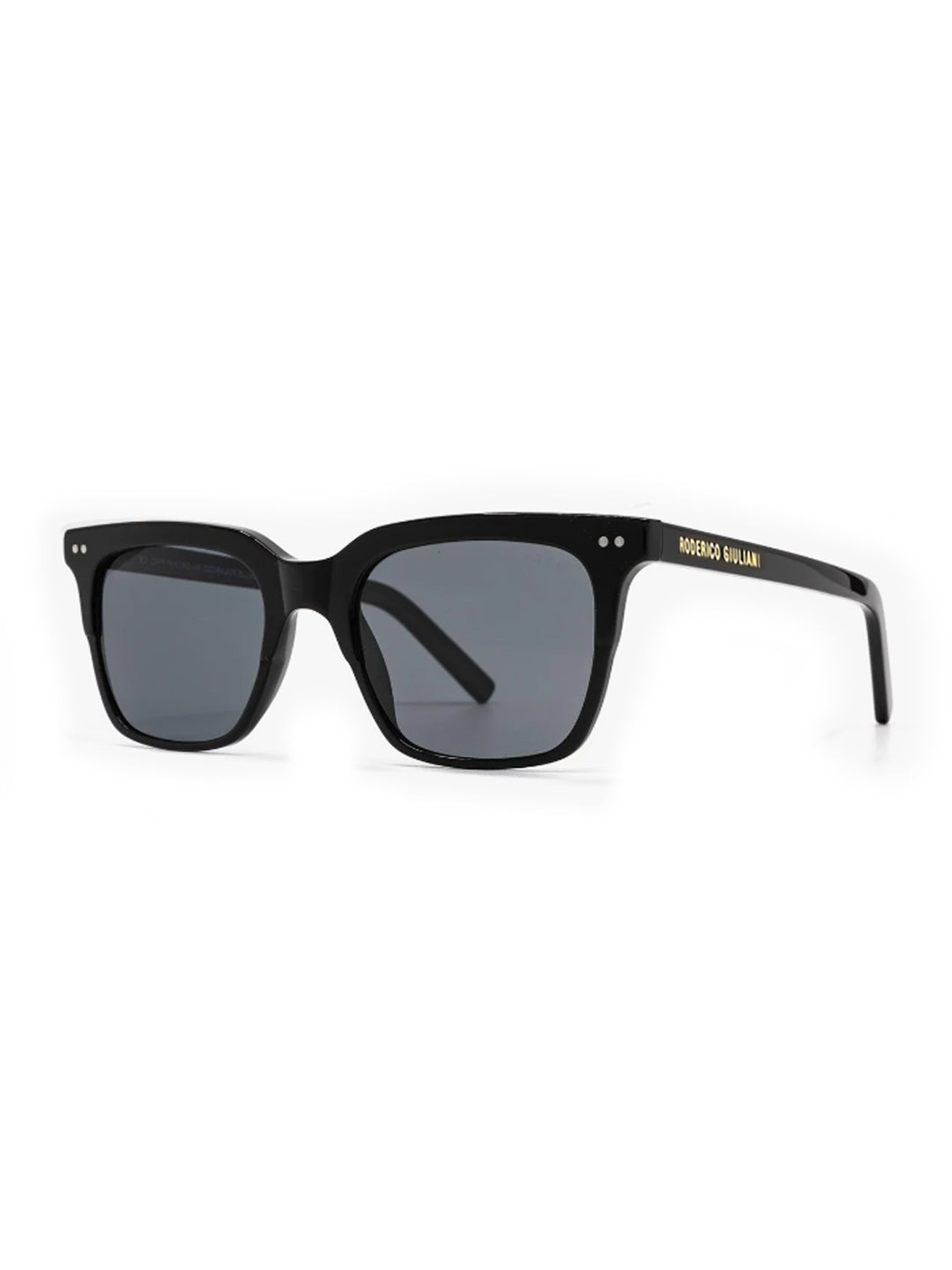 Black Acetate Frame Grey Polarised Men's Sunglasses