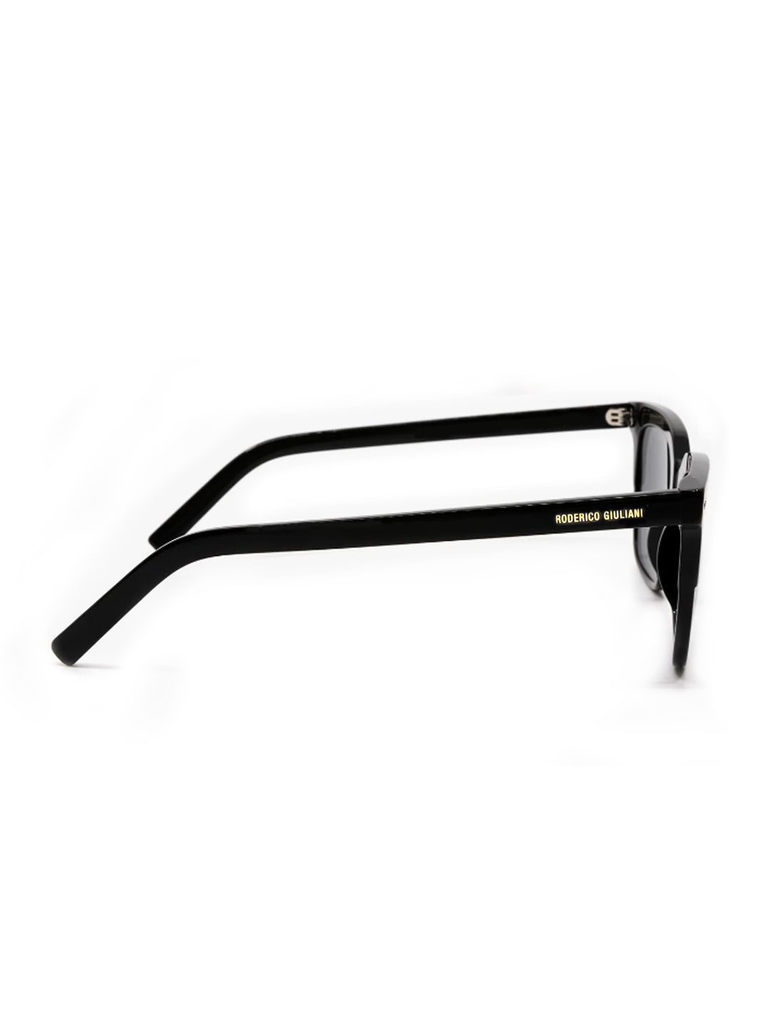 Black Acetate Frame Grey Polarised Men's Sunglasses