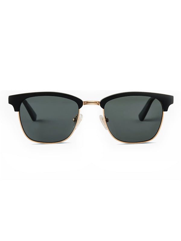 Black Acetate Frame Grey Polarised Men's Sunglasses