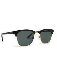 Black Acetate Frame Grey Polarised Men's Sunglasses