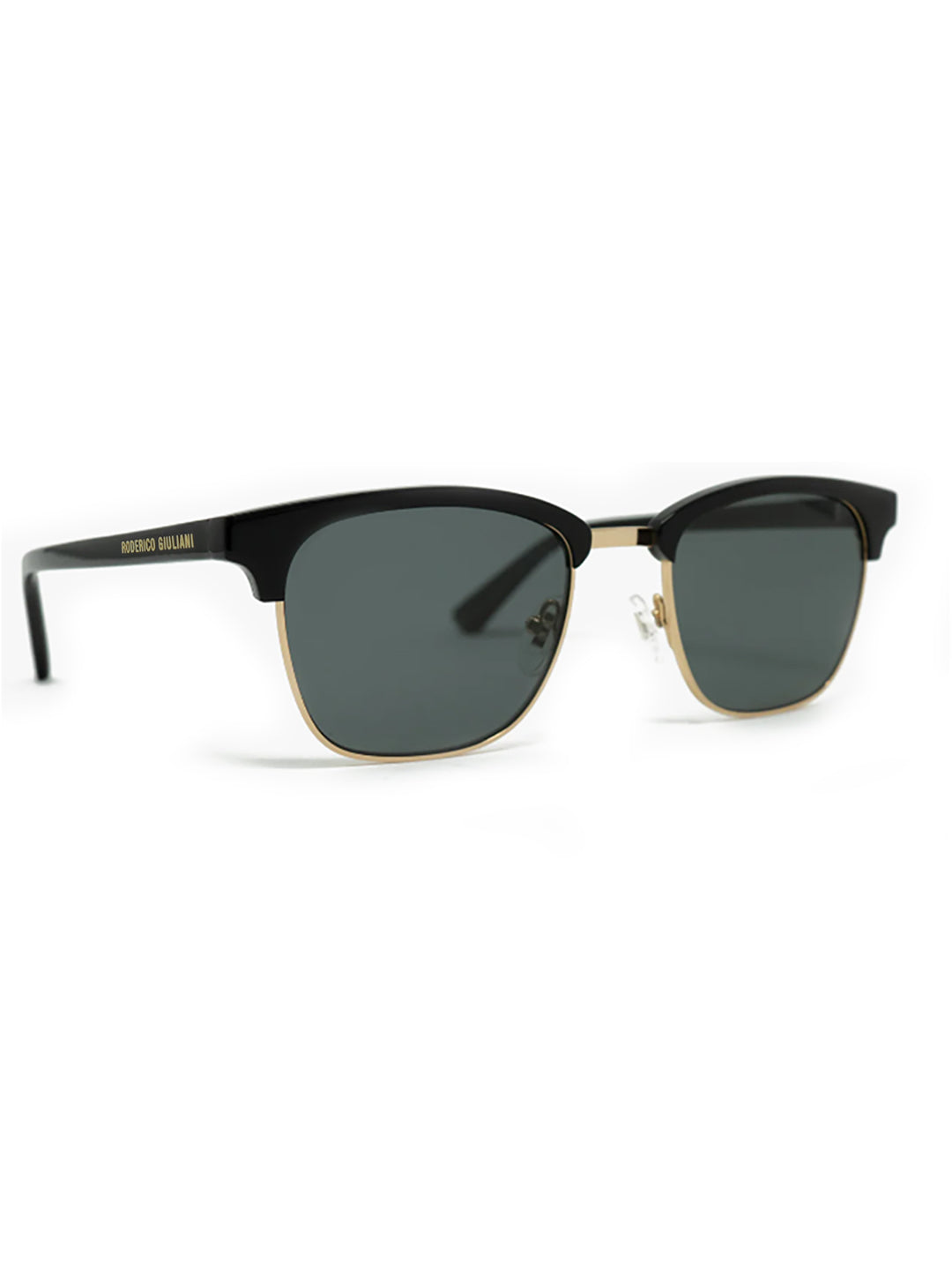 Black Acetate Frame Grey Polarised Men's Sunglasses