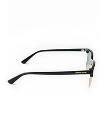 Black Acetate Frame Grey Polarised Men's Sunglasses
