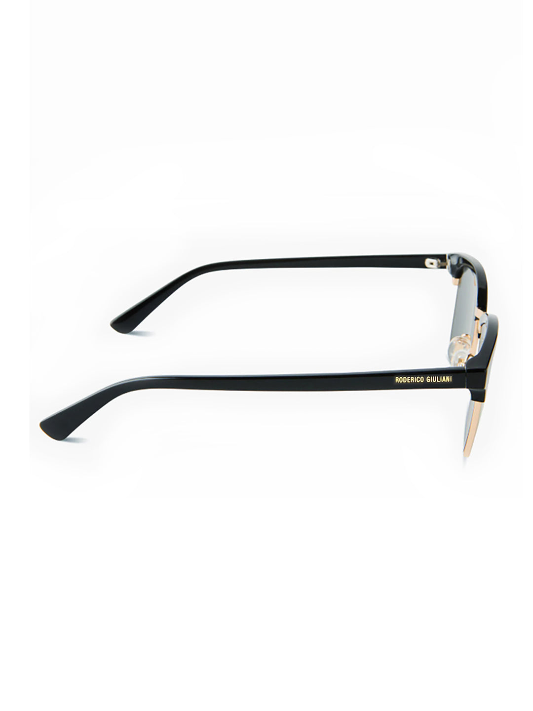 Black Acetate Frame Grey Polarised Men's Sunglasses