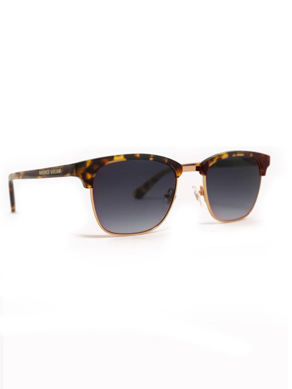 Tortoise Acetate Frame Grey Polarised Men's Sunglasses